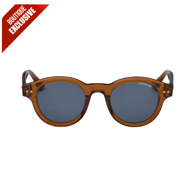 Montblanc 133082 SUNGLASSES WITH BROWN COLOURED ACETATE FRAME