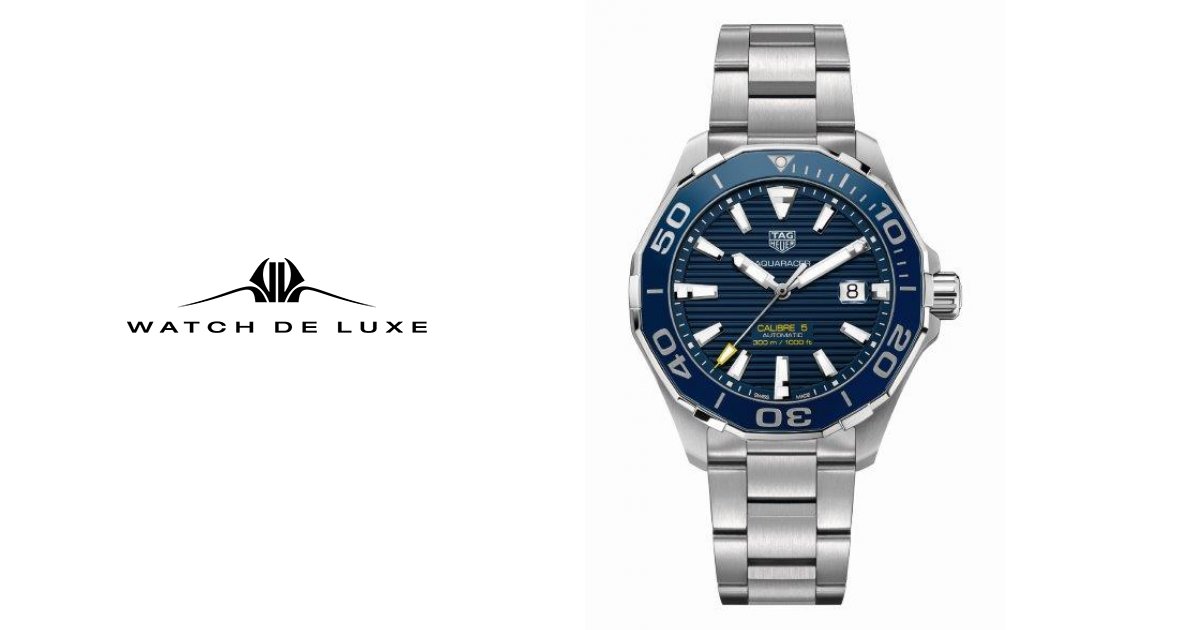 Tag heuer aquaracer sale calibre 5 43mm blue