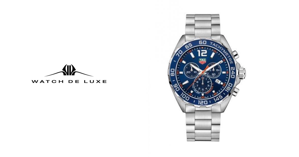 Tag heuer formula store 1 blue chronograph