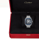 Cartier Santos de Cartier WHSA0026 40mm steel case steel, and extra rubber strap