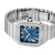 Cartier Santos de Cartier W4SA0006 Mittleres Metallgehäuse zwei austauschbare Riemen