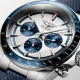 Longines Conquest CHRONOGRAPH l38354989 42mm Stahlgehäuse mit Kautschukband