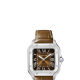 Cartier Santos de Cartier WSSA0065 Mittleres Metallgehäuse zwei austauschbare Riemen