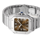 Cartier Santos de Cartier WSSA0065 Mittleres Metallgehäuse zwei austauschbare Riemen