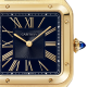 Cartier Santos-Dumont WGSA0077 Large model, quartz, gold case, leather strap