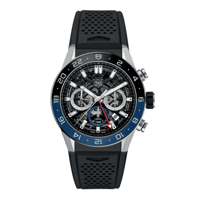 TAG Heuer Carrera CBG2A1Z.FT6157 45mm Stahlgehäuse mit Kautschukband