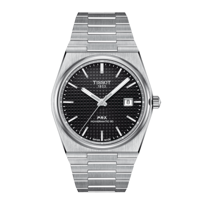 Tissot T-Classic PRX POWERMATIC 80 T137.407.11.051.00 40-mm-Edelstahlgehäuse mit Stahlschließe