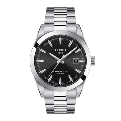 Tissot GENTLEMAN POWERMATIC 80 SILICIUM T127.407.11.051.00 40mm Stahlgehäuse mit Stahlschließe