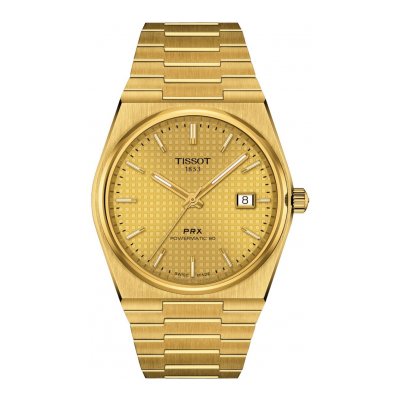 Tissot PRX POWERMATIC 80 T137.407.33.021.00 40mm gold-colored case with gold-colored buckle