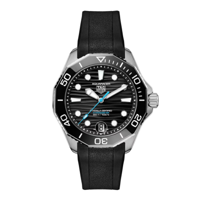 TAG Heuer Aquaracer PROFESSIONAL 300 DATE WBP5110.FT6257 42mm steel case with rubber strap black dial