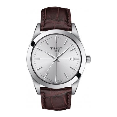 Tissot GENTLEMAN QUARTZ T127.410.16.031.01 40mm acél tok bőr szíj