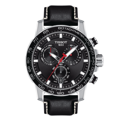 Tissot T-Sport SUPERSPORT CHRONO T125.617.16.051.00 45.5 mm steel case with leather strap