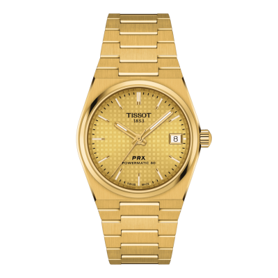 Tissot PRX POWERMATIC 80 T137.207.33.021.00 35mm gold-colored case with gold-colored buckle