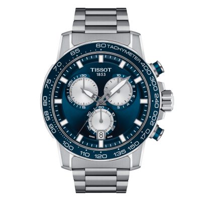 Tissot SUPERSPORT CHRONO T125.617.11.041.00 45mm Stahlgehäuse mit Stahlschließe