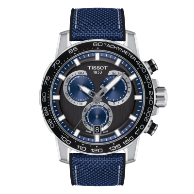 Tissot T-Sport SUPERSPORT CHRONO T1256171705103 45mm steel case with leather strap