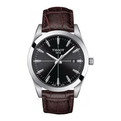 Tissot GENTLEMAN QUARTZ T127.410.16.051.01 40mm Stahlgehäuse mit Lederband