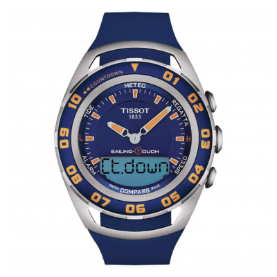 Tissot Touch Collection SAILING TOUCH T056.420.27.041.00 45mm steel case with rubber strap