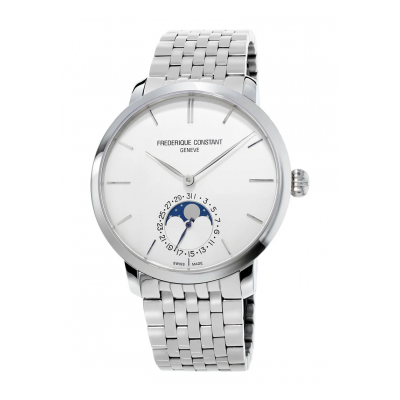 Frederique Constant Slimline FC-705S4S6B 42mm Stahlgehäuse mit Stahlschließe