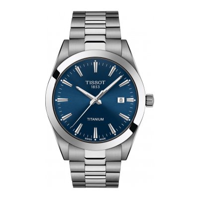 Tissot GENTLEMAN QUARTZ T127.410.44.041.00 40mm Titangehäuse mit Titanschließe