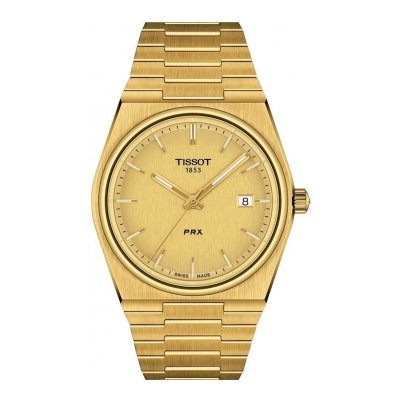 Tissot PRX QUARTZ T137.410.33.021.00 40mm gold-colored case with gold-colored buckle