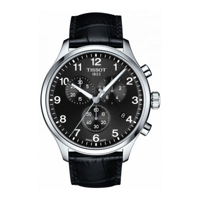 Tissot CHRONO XL QUARTZ T116.617.16.057.00 45mm Stahlgehäuse mit Lederband