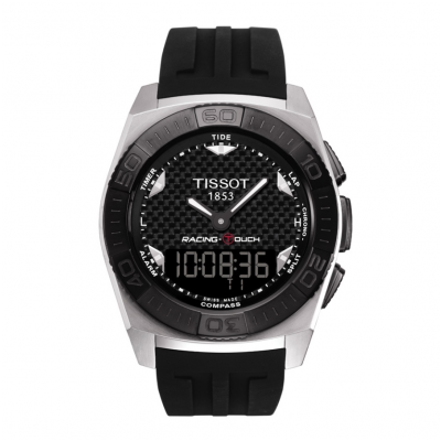Tissot Touch Collection RACING TOUCH T002.520.17.201.00 43mm acél tok gumi szíj