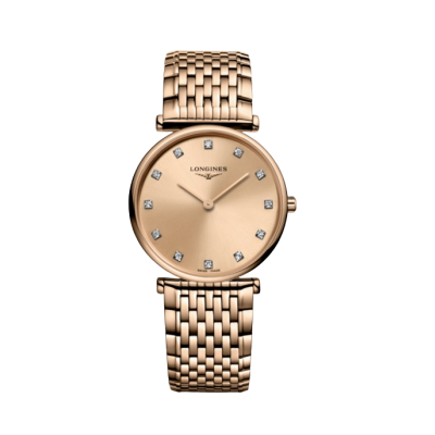 Longines La Grande Classique de Longines L45121908 Women's quartz watch with diamond indexes 29mm