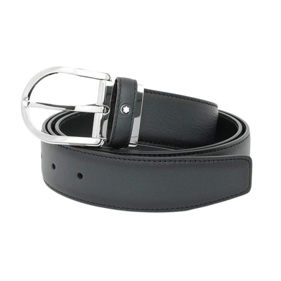 Montblanc 120 cm 123888 Blue leather belt