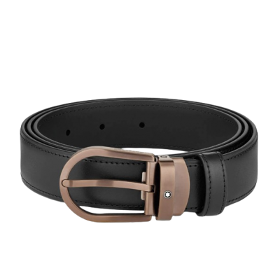 Montblanc 1200x30x5mm 129426 MontBlanc Leather Belt with Rose PVD Buckle