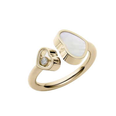 Chopard Happy Hearts 829482-0310 RING YELLOW GOLD DIAMOND MOTHER-OF-PEARL