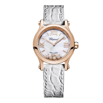 Chopard Happy Sport 274893-5009 30mm rose gold case, croco leather