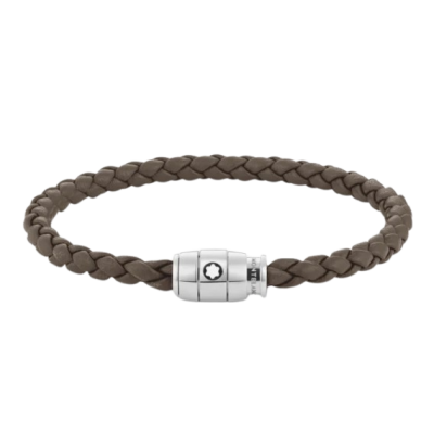 Montblanc 133154 Bracelet made of steel and leather '63