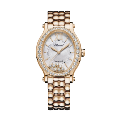 Chopard Happy Sport 275362-5005 29 X 31 MM, AUTOMATIC, ETHICAL ROSE GOLD, DIAMONDS