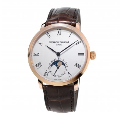 Frederique Constant Slimline FC-705WR4S4 42mm steel case leadher band