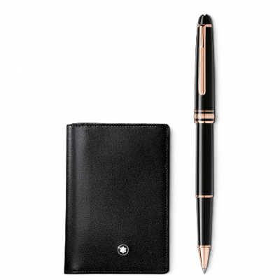 Montblanc Meisterstück Set 130451 Classique rollerball and business card holder