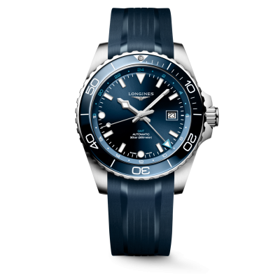 Longines HydroConquest GMT L38904969 43mm automata acél tok gumi szíj