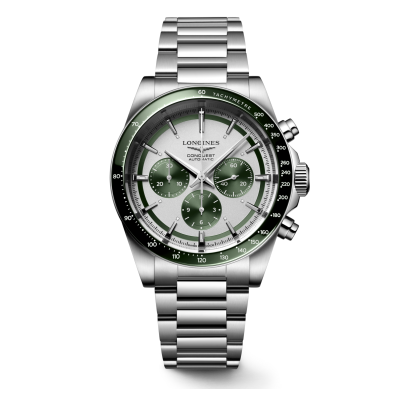 Longines Conquest CHRONOGRAPH l38354026 42mm acél tok acél csat