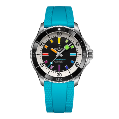 Breitling Superocean Automatic 42 A17375211B2S1 42mm Stahlgehäuse mit Kautschukband