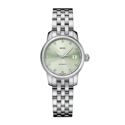 Mido Baroncelli Lady twenty five M0390071109600 25mm acél tok acél csat gyémántok