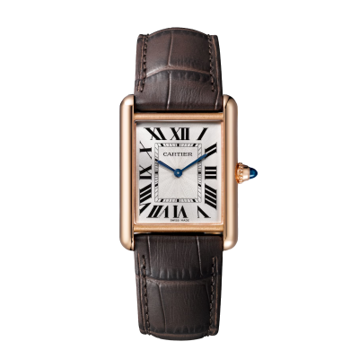 Cartier Tank Louis Cartier WGTA0011 33,7x25.5mm Nagy kvarc, 18K sárga arany, bőr