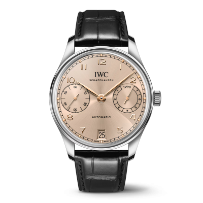 IWC Schaffhausen Portugieser Automatic 42 IW501705 42.4mm acél tok bőr szíj