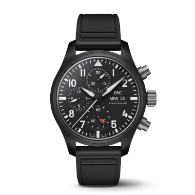 IWC Schaffhausen Pilot 's Watch IW389401 42mm acél tok gumi szíj